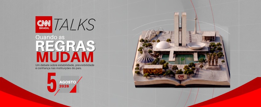 Imagem do Folder do Evento CNN TALKS - QUANDO AS REGRAS MUDAM